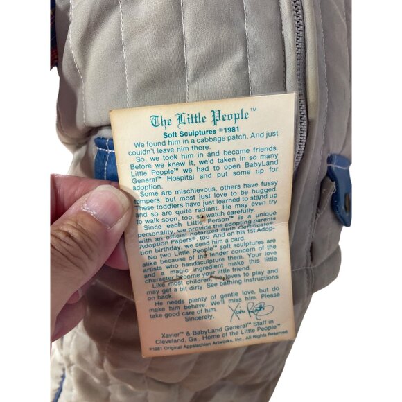 The Little People Soft Sculpture Victor Barry cabbage patch 1981 By Xavier Rober - Picture 5 of 16